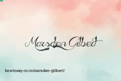 Marsden Gilbert