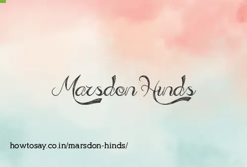 Marsdon Hinds