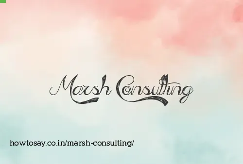 Marsh Consulting