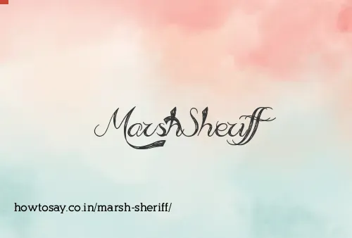 Marsh Sheriff