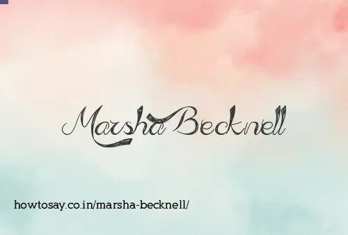 Marsha Becknell