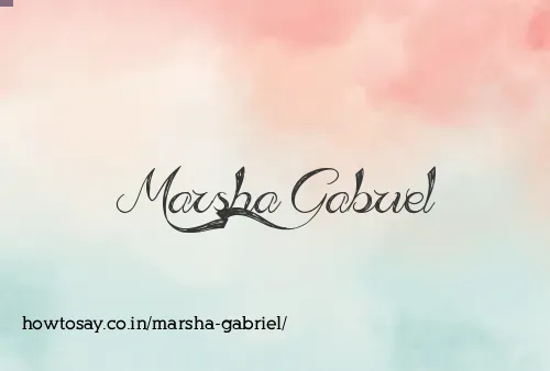 Marsha Gabriel