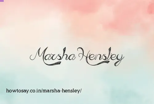 Marsha Hensley