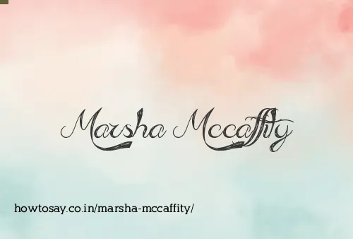 Marsha Mccaffity