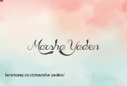 Marsha Yaden