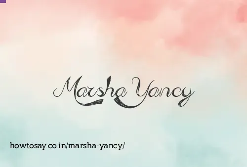 Marsha Yancy