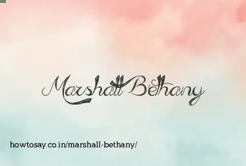 Marshall Bethany