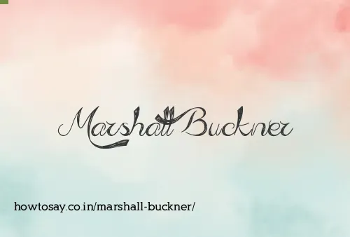 Marshall Buckner
