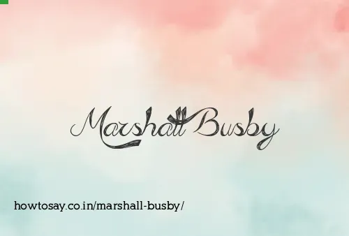 Marshall Busby