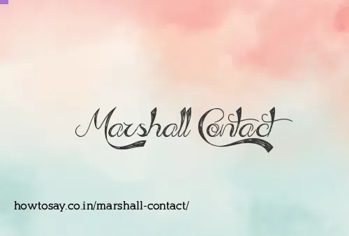 Marshall Contact