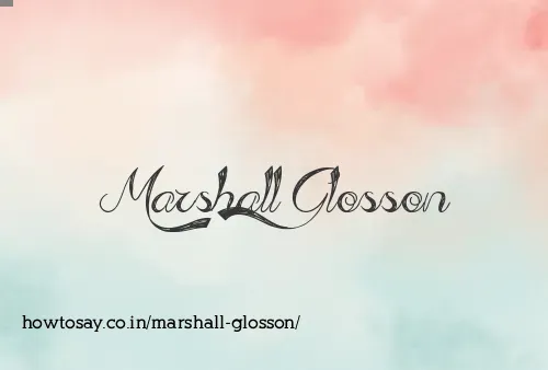 Marshall Glosson