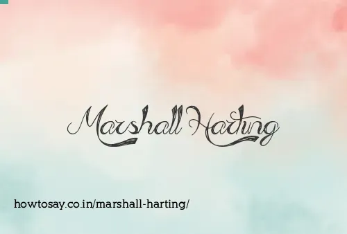 Marshall Harting