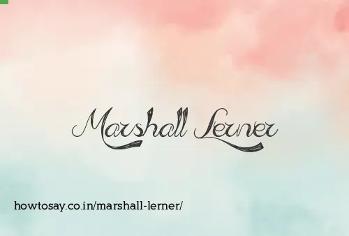 Marshall Lerner