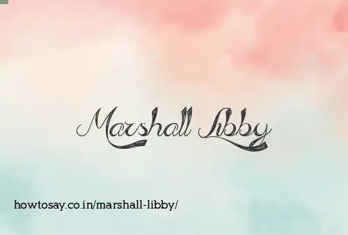 Marshall Libby
