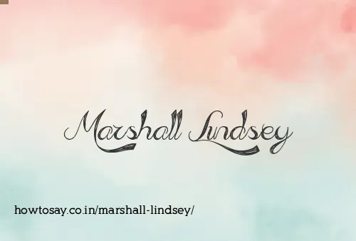 Marshall Lindsey
