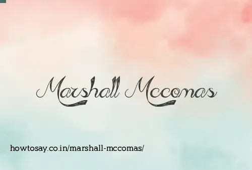 Marshall Mccomas