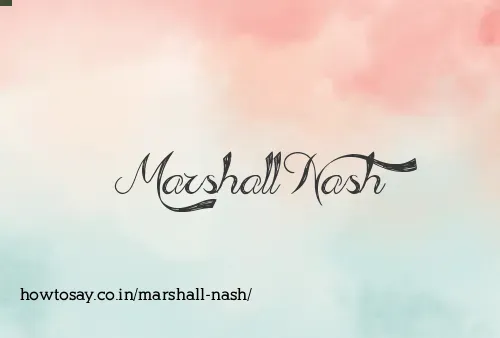 Marshall Nash
