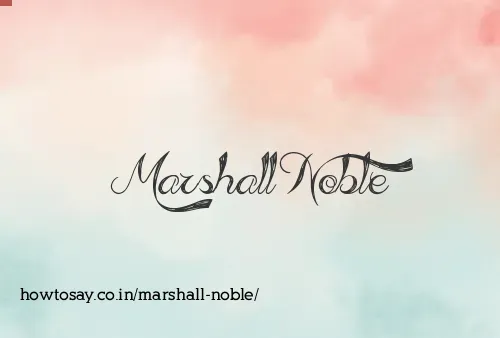 Marshall Noble