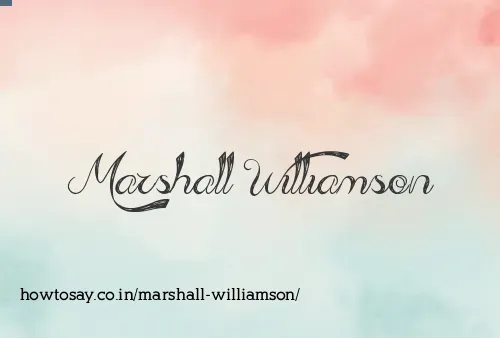 Marshall Williamson