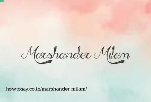 Marshander Milam