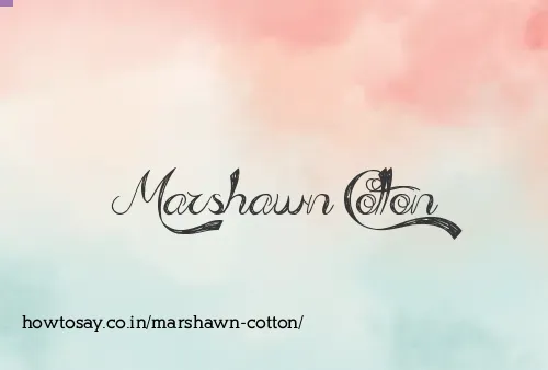Marshawn Cotton