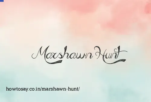 Marshawn Hunt