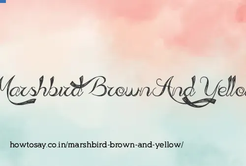 Marshbird Brown And Yellow