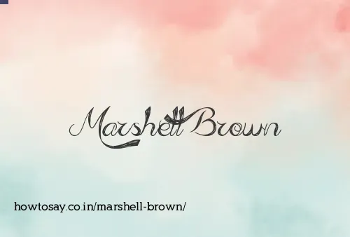 Marshell Brown