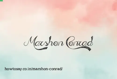 Marshon Conrad