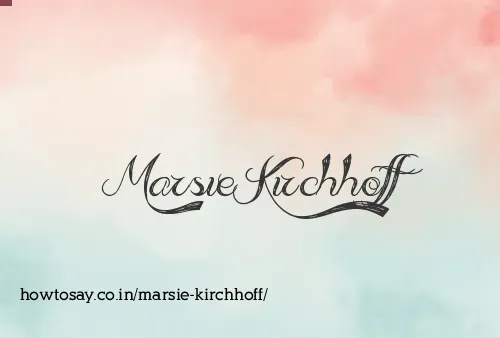 Marsie Kirchhoff