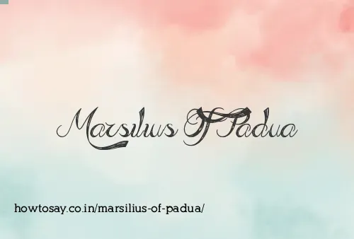 Marsilius Of Padua