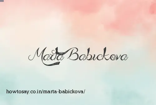 Marta Babickova
