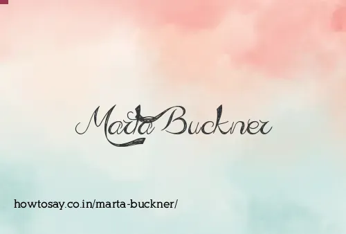 Marta Buckner
