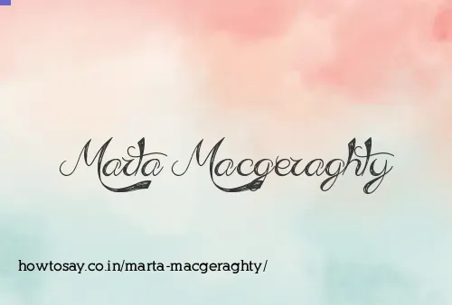 Marta Macgeraghty
