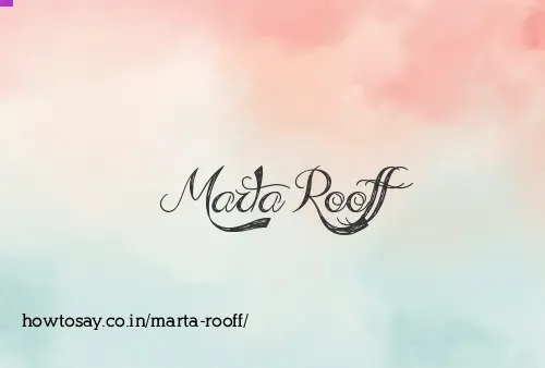 Marta Rooff