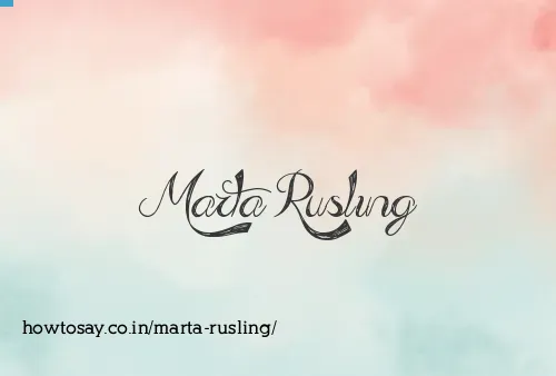 Marta Rusling