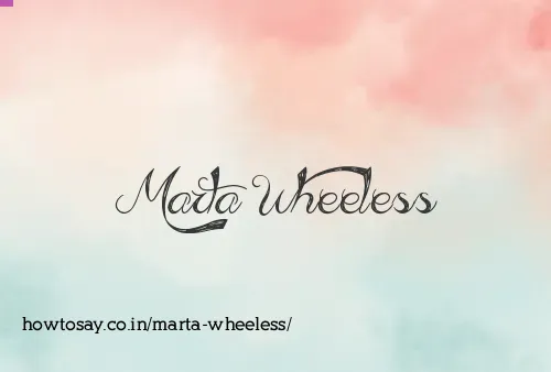 Marta Wheeless