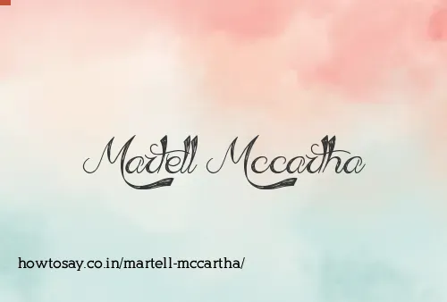 Martell Mccartha