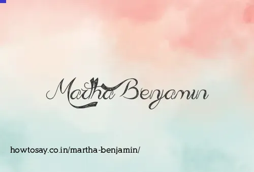 Martha Benjamin