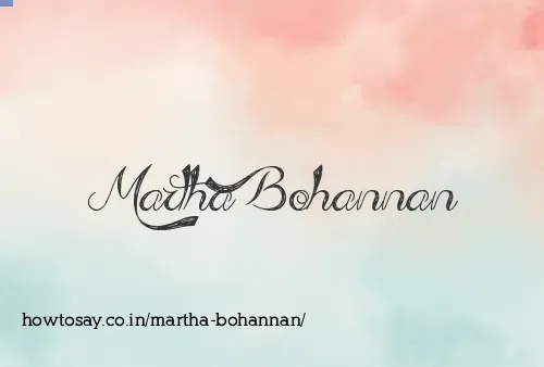Martha Bohannan
