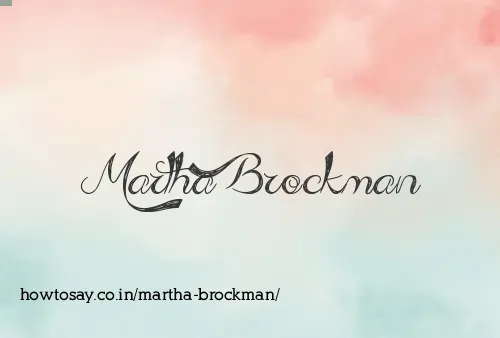 Martha Brockman