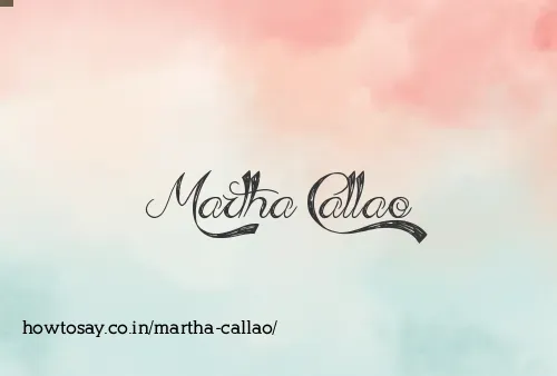Martha Callao