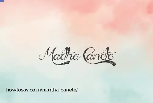 Martha Canete