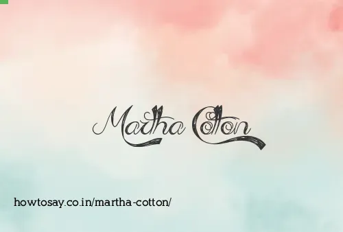 Martha Cotton