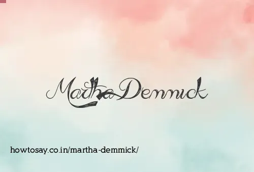 Martha Demmick