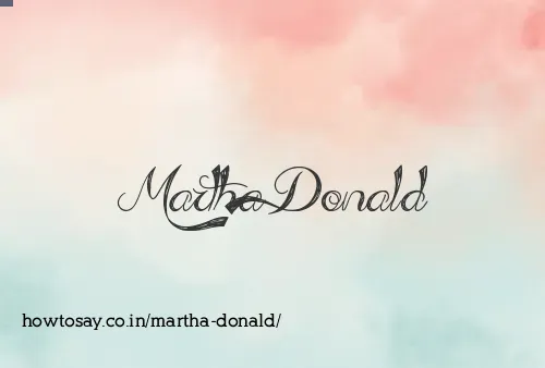Martha Donald