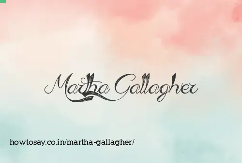 Martha Gallagher
