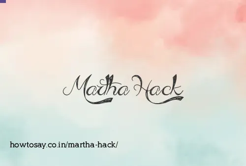 Martha Hack
