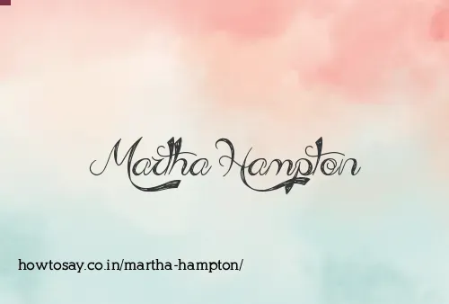 Martha Hampton