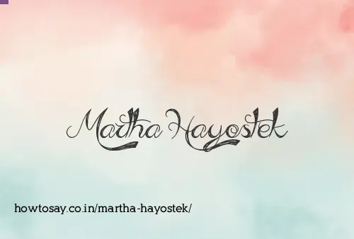 Martha Hayostek